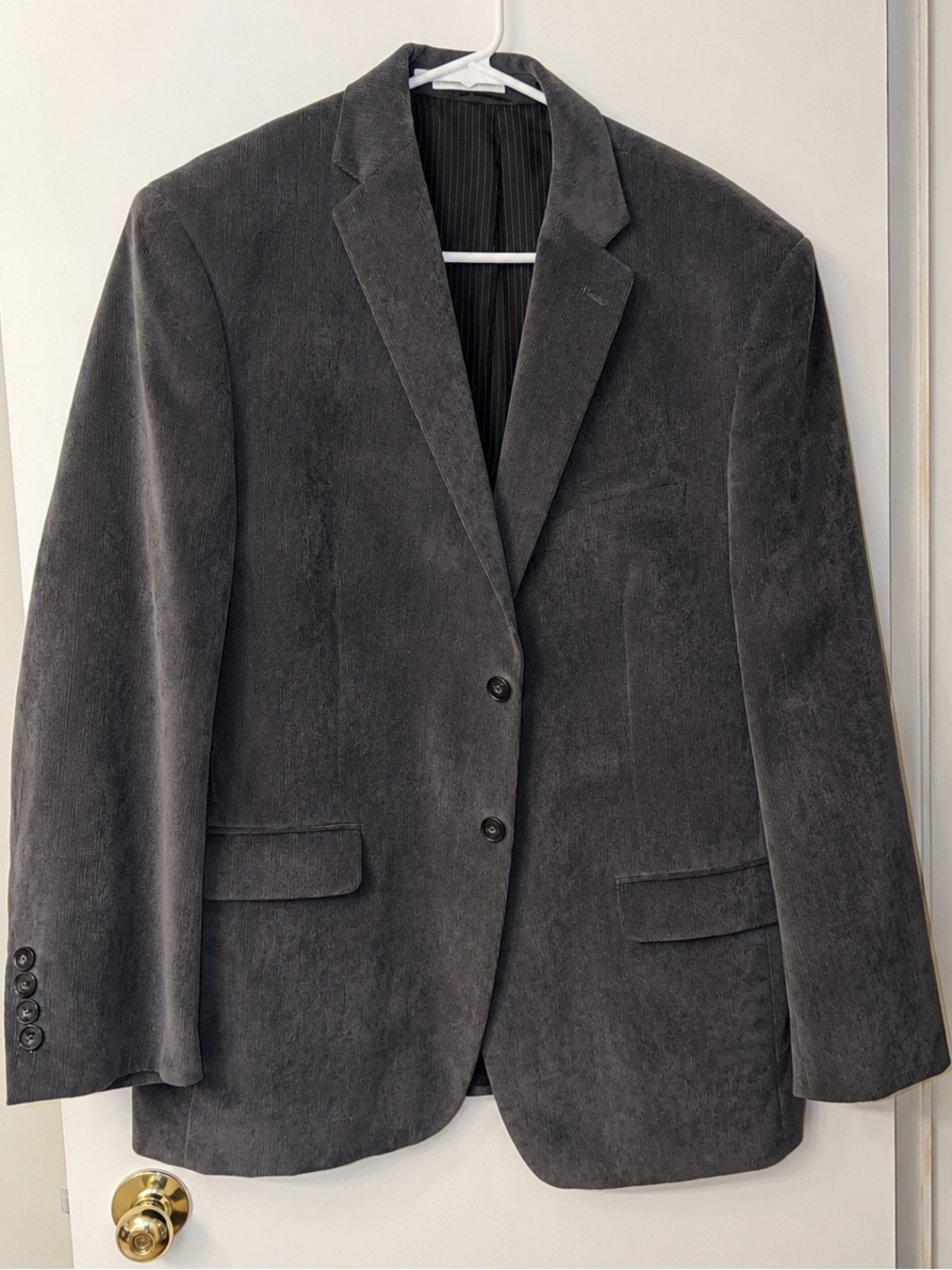Calvin Klein Charcoal Gray Men's Blazer - Two-Button Sport Coat